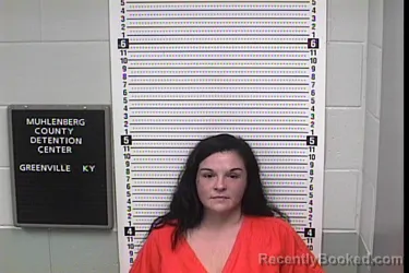 Mugshot of Katie Marie Garrett booked in Muhlenberg County, Kentucky on September 2, 2026