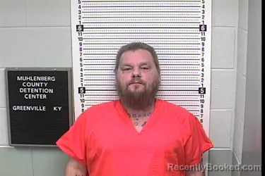 Mugshot of James Dwayne Lindsey booked in Muhlenberg County, Kentucky on September 4, 2026