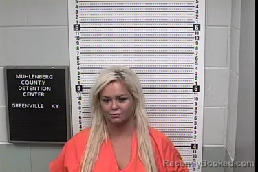 Mugshot of Meagan Bradfield booked in Muhlenberg County, Kentucky on September 6, 2026