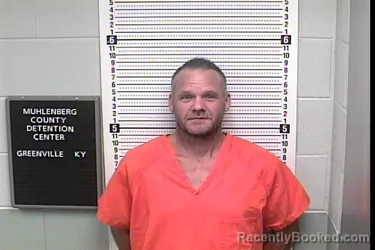 Mugshot of Lawrence Gordon Meuse booked in Muhlenberg County, Kentucky on September 9, 2026