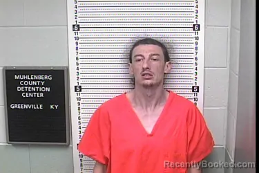 Mugshot of Anthony Ray Burris booked in Muhlenberg County, Kentucky on September 13, 2026