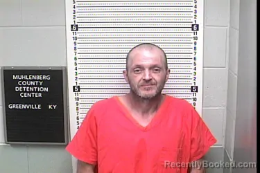 Mugshot of Christopher Wayne Landrum booked in Muhlenberg County, Kentucky on September 16, 2026