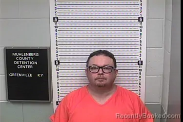 Mugshot of Brian Daniel Clayton booked in Muhlenberg County, Kentucky on October 3, 2026