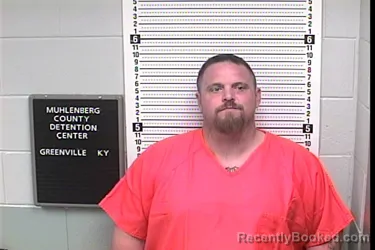 Mugshot of Cody Wayne Black booked in Muhlenberg County, Kentucky on October 22, 2026
