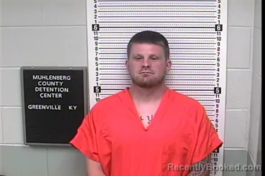 Mugshot of Tony Glen Oldham booked in Muhlenberg County, Kentucky on October 23, 2026