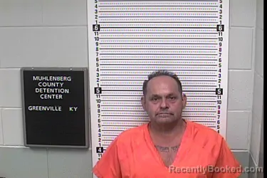 Mugshot of Larry Lane Westrater booked in Muhlenberg County, Kentucky on October 23, 2026