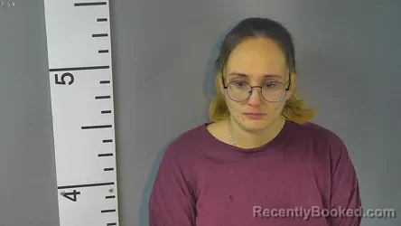 Mugshot of BREANNA GLYNN MILLER booked in Nelson County, Kentucky on May 8, 2026