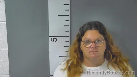 Mugshot of Candace Renee Tucker booked in Nelson County, Kentucky on August 6, 2026