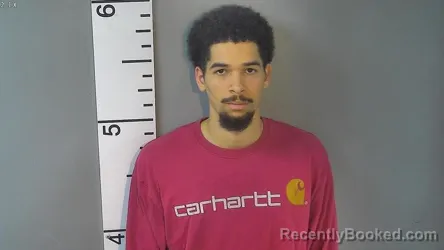 Mugshot of Jarek Wesley Hamilton booked in Nelson County, Kentucky on July 28, 2026
