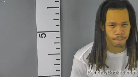 Mugshot of Kyshawn Amari Anderson booked in Nelson County, Kentucky on July 26, 2026