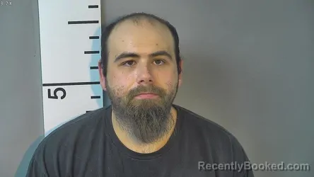 Mugshot of Ryan Mitchell Warren booked in Nelson County, Kentucky on August 7, 2026