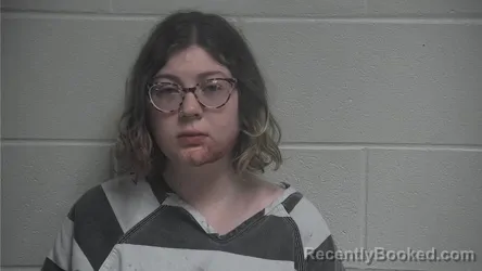 Mugshot of HANNAH LANGE booked in Oldham County, Kentucky on May 7, 2026