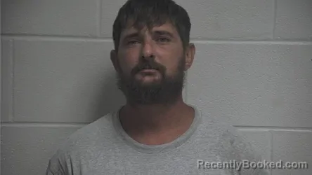 Mugshot of JUSTIN RAY KIMBERLIN booked in Oldham County, Kentucky on July 8, 2026