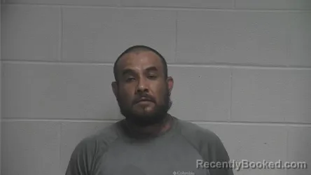 Mugshot of Diego Dusty Espitia-Carreno booked in Oldham County, Kentucky on August 16, 2026