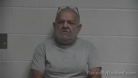 Mugshot of Donnie Russell booked in Oldham County, Kentucky on August 20, 2026