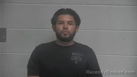 Mugshot of Kevin Odahir Gonzalez-Delgado booked in Oldham County, Kentucky on August 27, 2026