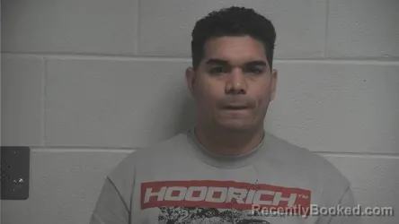 Mugshot of Reynaldo Rodriguez-Sanchez booked in Oldham County, Kentucky on August 28, 2026