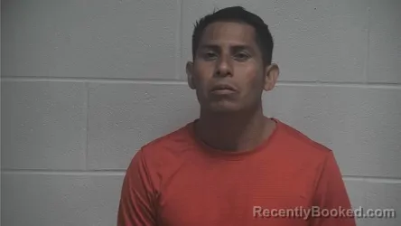 Mugshot of Miguel Villanueva Villegas booked in Oldham County, Kentucky on August 28, 2026