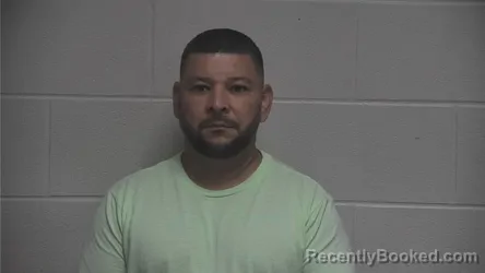 Mugshot of Catarino Ramirez Mengar booked in Oldham County, Kentucky on September 8, 2026