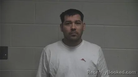Mugshot of Blas Martin Cazarez Garze booked in Oldham County, Kentucky on September 10, 2026