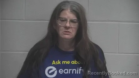 Mugshot of Liselotte Ann Morgan booked in Oldham County, Kentucky on October 6, 2026