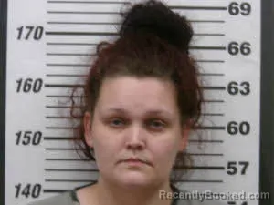 Mugshot of ALIVIA VADEN booked in Montgomery County, North Carolina on March 6, 2026