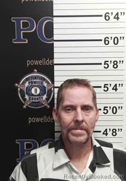 Mugshot of Gary Hiles booked in Powell County, Kentucky on August 21, 2026