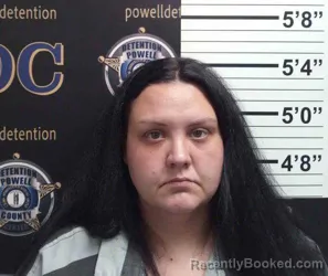 Mugshot of Brittany Kingsbury booked in Powell County, Kentucky on August 15, 2026