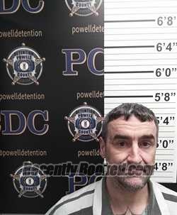 Booking photo from Powell County, Kentucky
