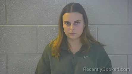 Mugshot of Abigail Irena Kerns booked in Pulaski County, Kentucky on October 25, 2026