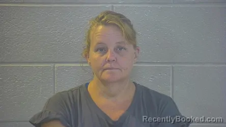 Mugshot of Heather Michelle Shrout booked in Pulaski County, Kentucky on August 14, 2026
