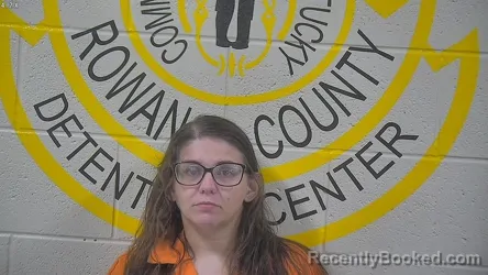Mugshot of Astra Helton booked in Rowan County, Kentucky on October 10, 2026