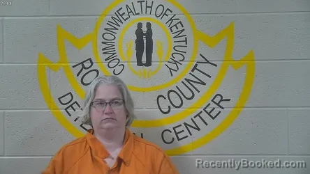 Mugshot of Angela Riley booked in Rowan County, Kentucky on October 25, 2026
