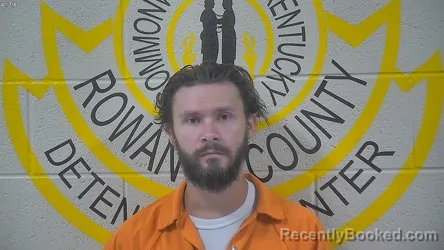 Mugshot of Brandon Bowling booked in Rowan County, Kentucky on October 8, 2026