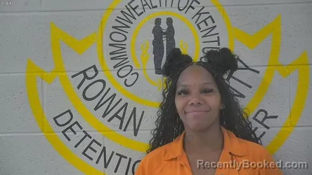 Mugshot of Charnisha Lewis booked in Rowan County, Kentucky on September 12, 2026