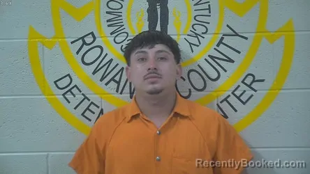 Mugshot of Carlos Eduardo Ramirez Bolonos booked in Rowan County, Kentucky on August 2, 2026