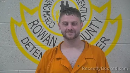 Mugshot of Ean Adkins booked in Rowan County, Kentucky on August 4, 2026