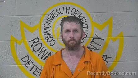 Mugshot of Justin Osborne booked in Rowan County, Kentucky on August 20, 2026