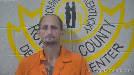 Mugshot of Kevin Burton booked in Rowan County, Kentucky on August 28, 2026