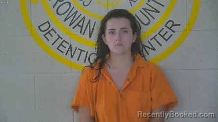 Mugshot of Kendra Alexis Marie Riley booked in Rowan County, Kentucky on August 22, 2026