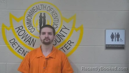 Mugshot of LOGAN HAMPTON booked in Rowan County, Kentucky on March 31, 2026