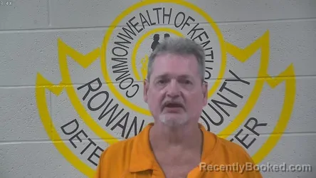 Mugshot of Lanny Hall booked in Rowan County, Kentucky on August 17, 2026