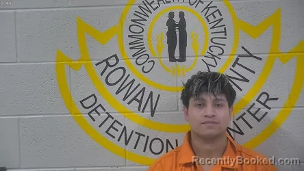 Mugshot of Porcilio Vazquez booked in Rowan County, Kentucky on August 20, 2026