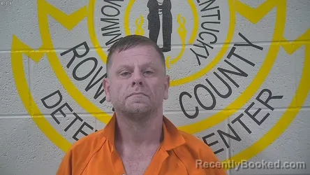 Mugshot of Robert Brown booked in Rowan County, Kentucky on August 25, 2026