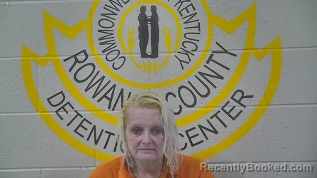 Mugshot of Regina Russo booked in Rowan County, Kentucky on August 21, 2026
