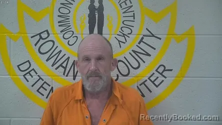 Mugshot of ROBERT J UNDERWOOD booked in Rowan County, Kentucky on April 20, 2026
