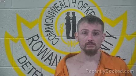 Mugshot of Trenton Hall booked in Rowan County, Kentucky on October 4, 2026