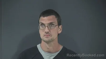 Mugshot of Andrew Perkins booked in Russell County, Kentucky on August 31, 2026