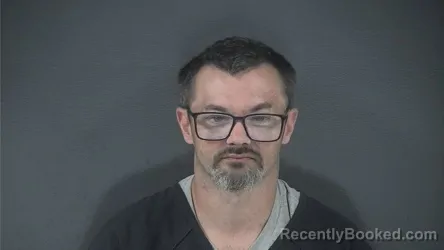 Mugshot of Andrew Scott Rhodes booked in Russell County, Kentucky on September 3, 2026