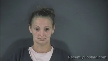 Mugshot of Holly Russell booked in Russell County, Kentucky on October 14, 2026